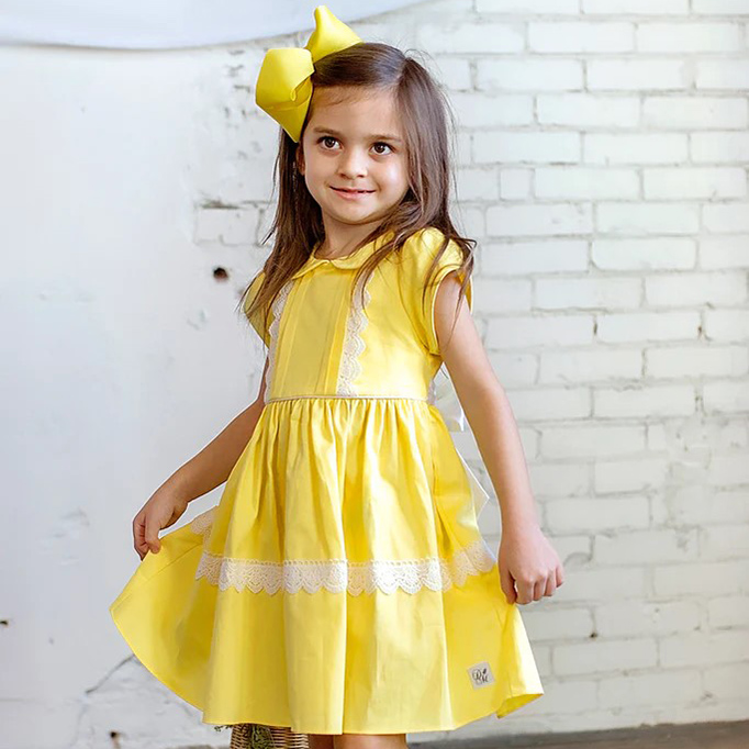 《美國代購》清新明亮-陽光甜心綁帶洋裝