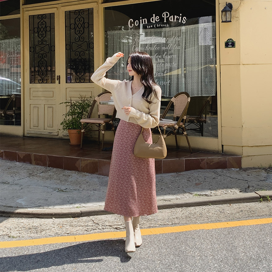 《韓國正品》韓國製-穿搭必備-甜美氛圍針織衫小外套